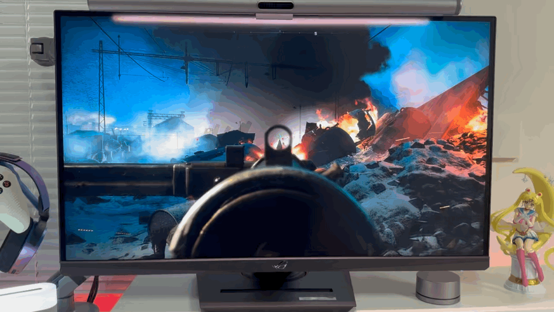 无愧ROG信仰,4K 160Hz&FHD320Hz高清高刷27Pro双模电竞显示器