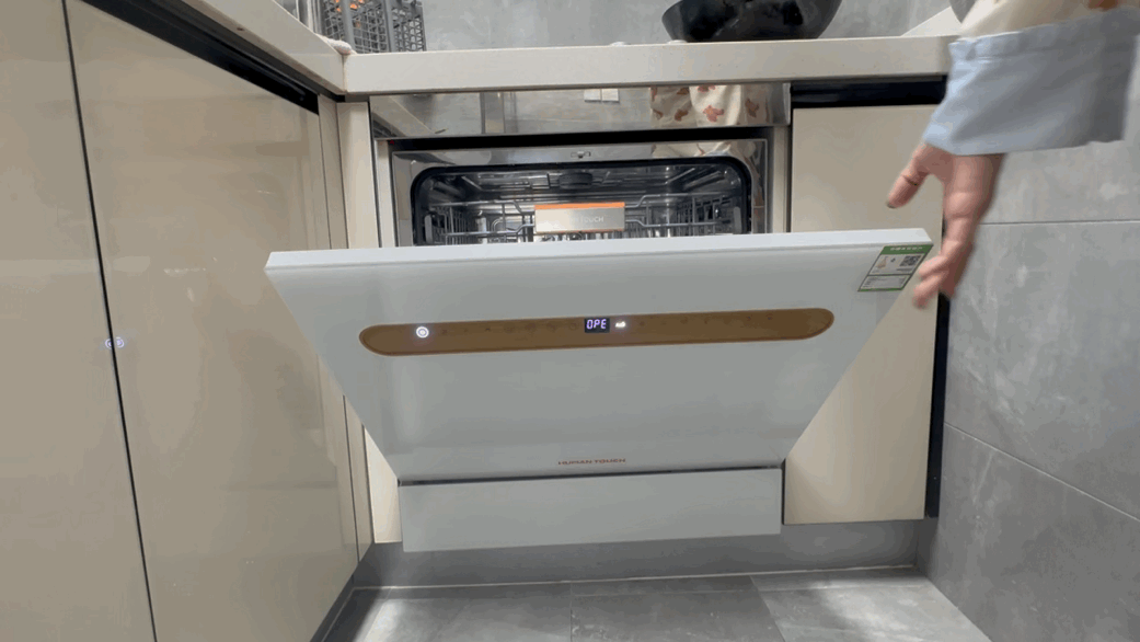 自动开门?还能关门?皮薄馅大料很足洗碗机慧曼B2pro+洗碗机测评