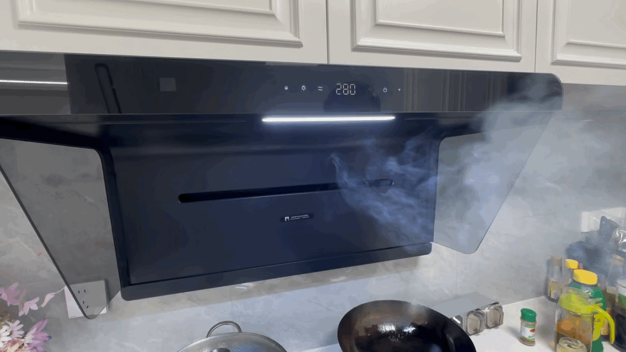 智能生活新体验：米家净烟机S1，智能开放式厨房首选，不惧油烟味