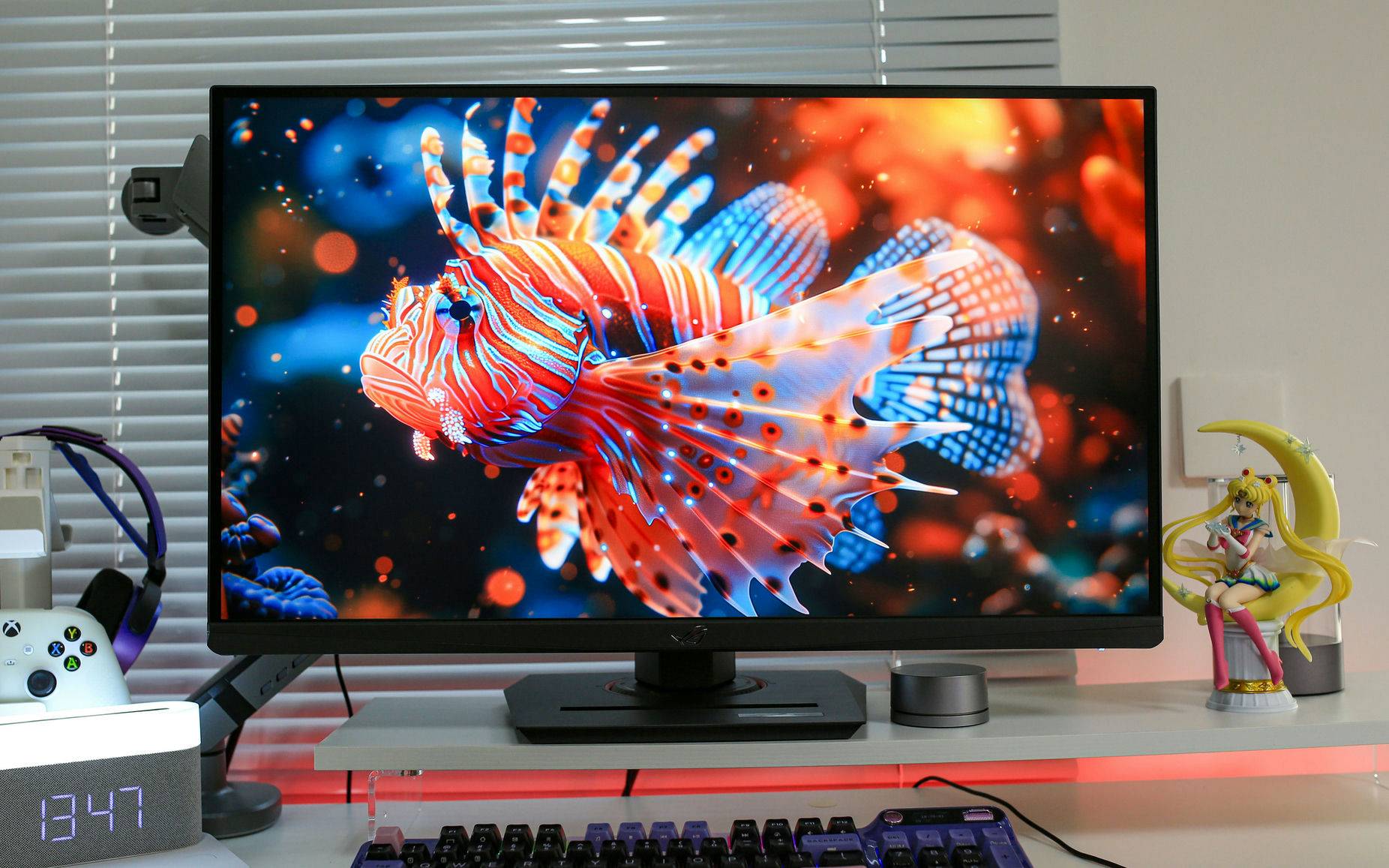 无愧ROG信仰，4K 160Hz&amp;FHD320Hz高清高刷27Pro双模电竞显示器