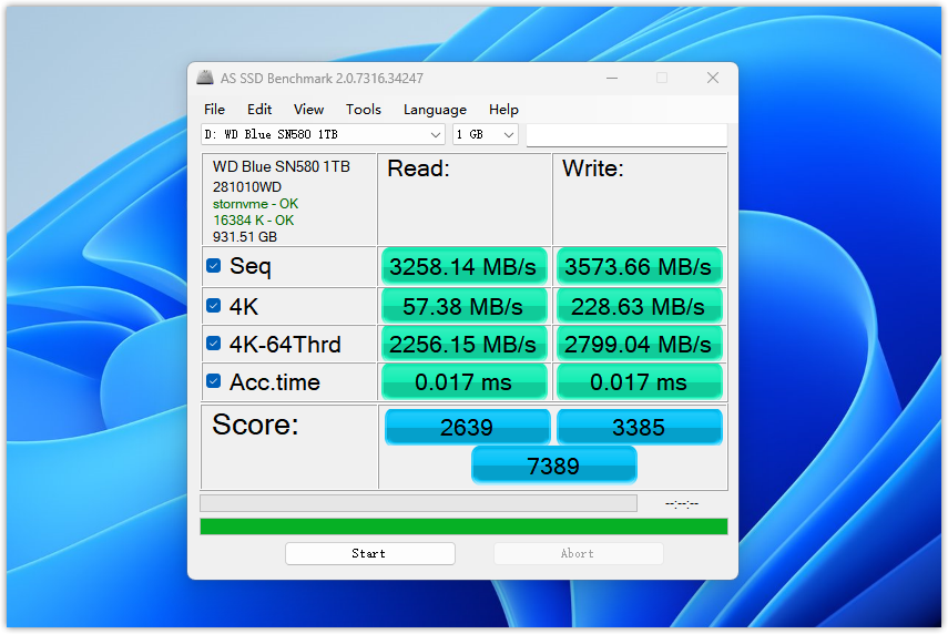升级PCIe4.0稳定可靠:西部数据 WD Blue SN580 PCIe 4.0 1TB评测