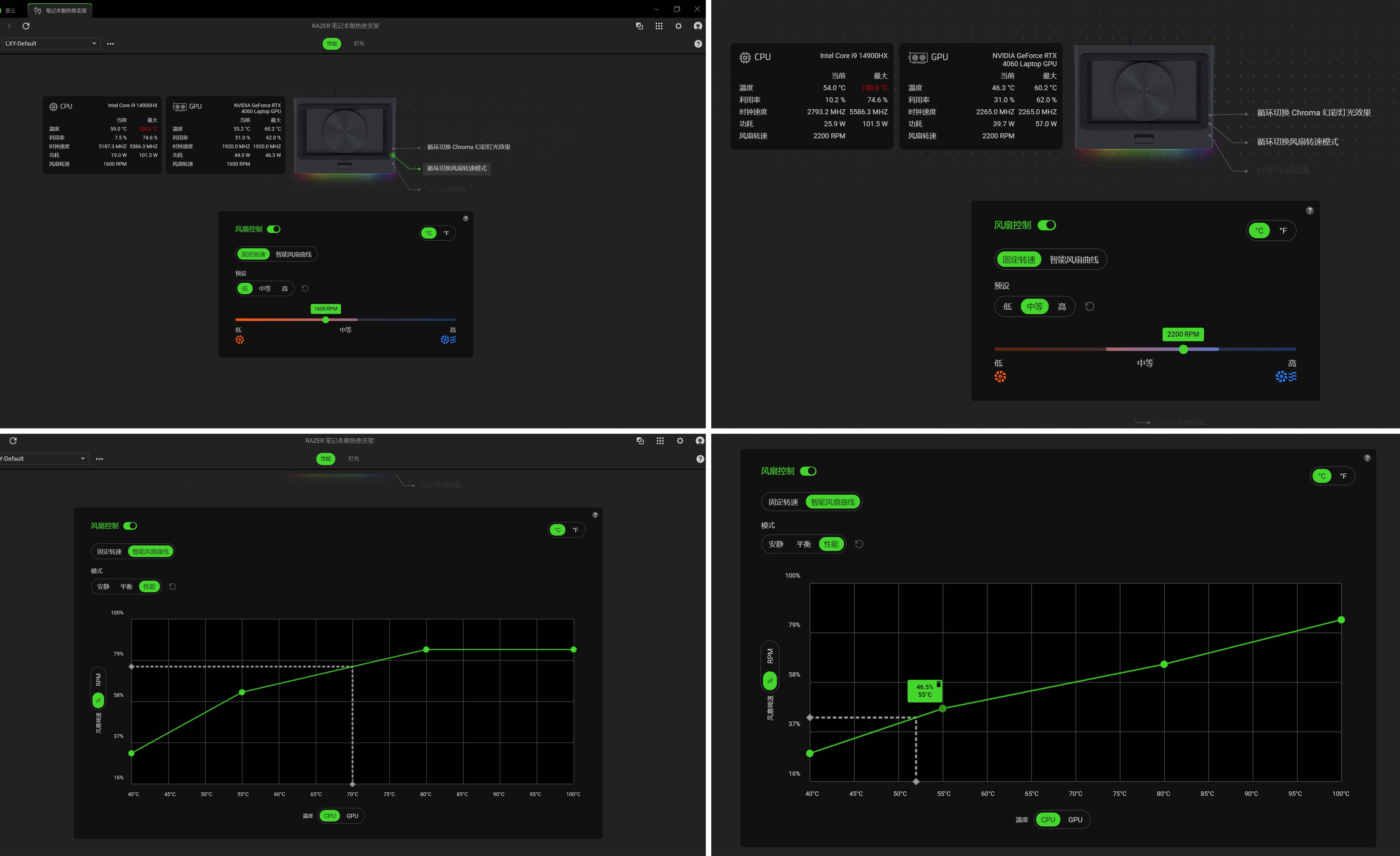 自适应智能控温,核心直降38°C——雷蛇(Razer)笔记本散热底座