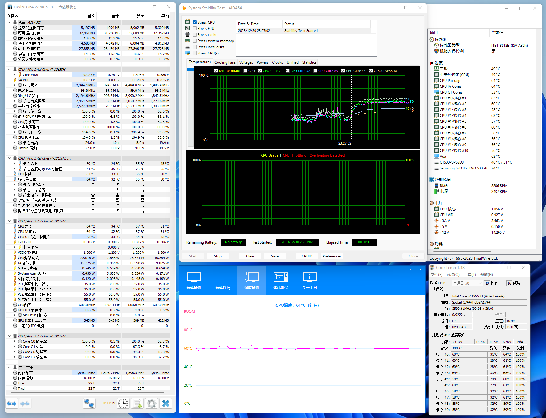 两千块升级到12代 I7-12650H,生产力提升了多少?——零刻SEi 12拆机评测
